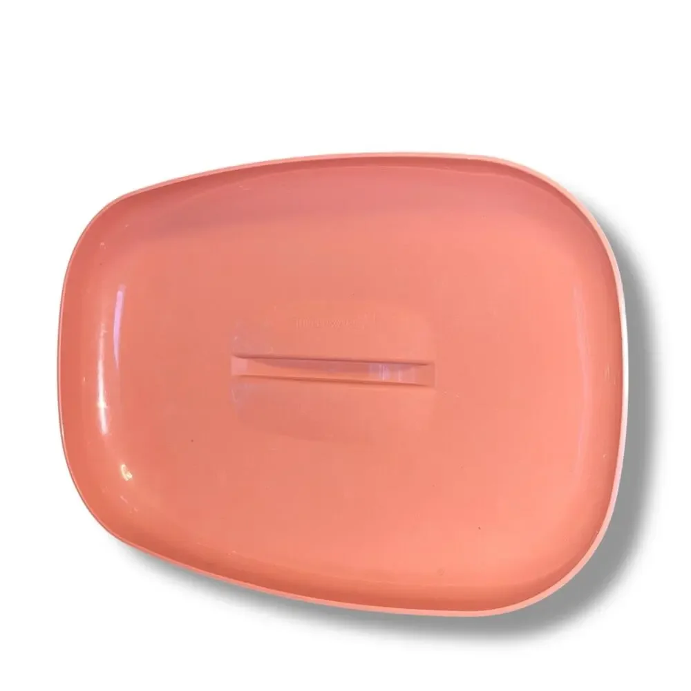 Tupperware Steamer Replacement Lid 1275 Microwave Rice Vegetable Rose Pink 10.5
